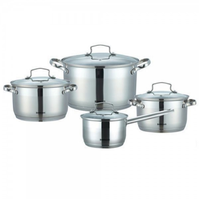 Set oale din inox cu capac 8 piese Bohmann BH1908