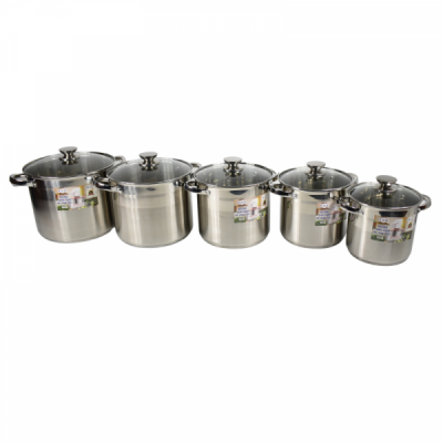 Set Oale Inox cu Capac de Sticla 10 piese ROD CNN19289