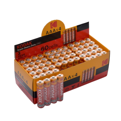 Set Super Economic 60 Baterii Zinc Carbon Kodak R03 AAA 9B010 XXM
