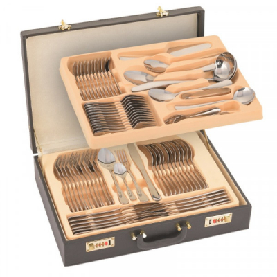 Set Tacamuri Inox 12 persoane 72 piese Servieta Grunberg GR272