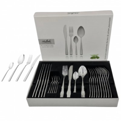 Set Tacamuri Inox 24 Piese Cadou pentru 6 Persoane Malooki DNC40505