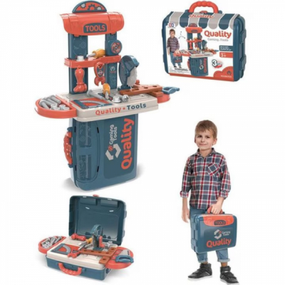 Set trusa de scule pentru copii cu 34 piese si cutie tip servieta 008-972A CWT