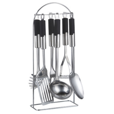 Set Ustensile Bucatarie Inox cu Suport 7 piese Bohmann BH7758