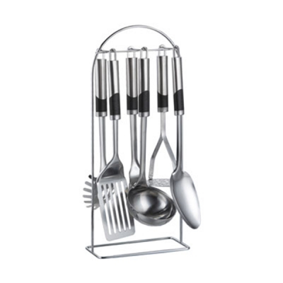 Set Ustensile Bucatarie Inox cu Suport 7 piese Bohmann BH7761