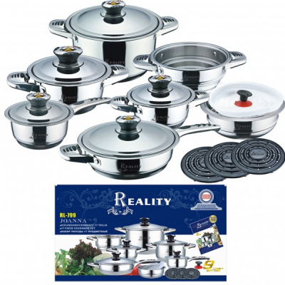 Set Vase din inox 17 piese Reality Joanna RL799