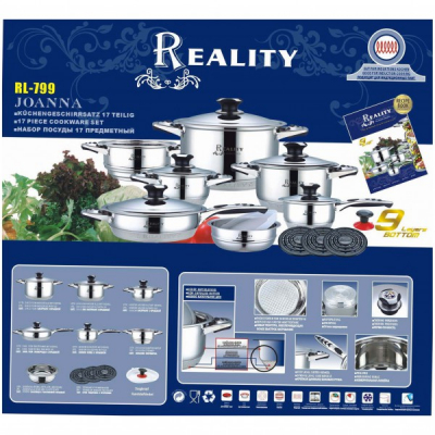 Set Vase din inox 17 piese Reality Joanna RL799