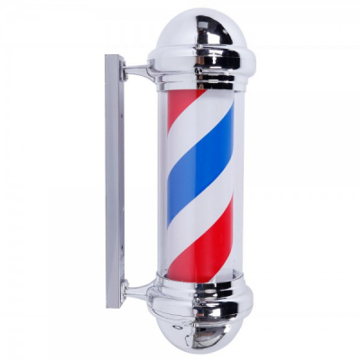 Sigla Luminoasa Rotativa Salon Frizerie Barber Pole 45cm