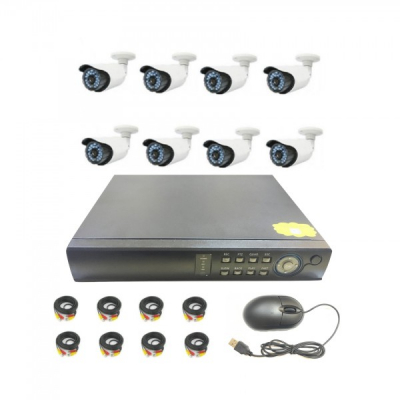 Sistem Supraveghere 8 Camere Video CCTV AHD  Interior Exterior L&Z