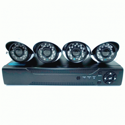 Sistem Supraveghere  DVR 4 Camere AHD 1200L CCTV Exterior Infrarosu D1