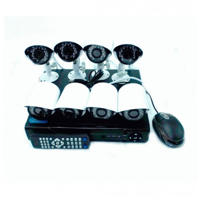 Sistem Supraveghere  DVR 8 Camere AHD 1200L CCTV Exterior Infrarosu D1