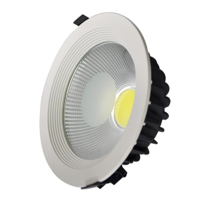 Spot COB LED Incastrabil 30W 8 Inch Rotund 222x80mm 220V Alb Rece 6500K HC