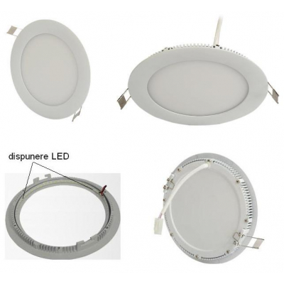 Spot Incastrabil Rotund LED 12W Alb Rece