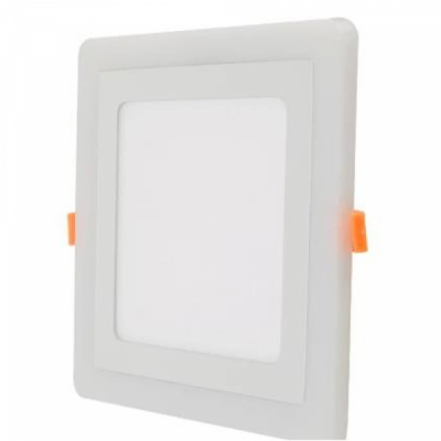 Spot LED Patrat 12+6W 195x195mm 3000k-6500k Trei Functii SPN DL73S49