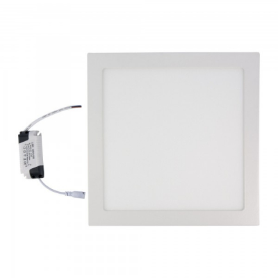 Spot LED Patrat Aplicat 24W 28.5cm Alb Rece 6000K TKO