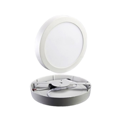 Spot LED Rotund Aplicat 12W 16cm Alb Rece 6000K TKO