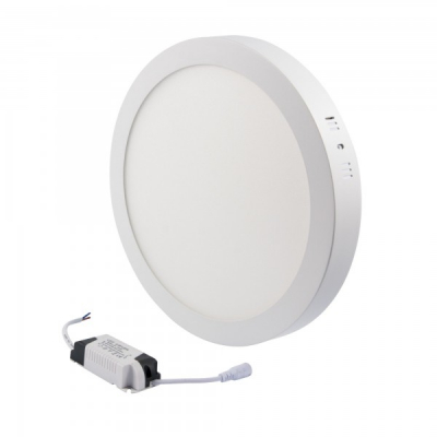 Spot LED Rotund Aplicat 18W 21cm Alb Rece 6000K TKO