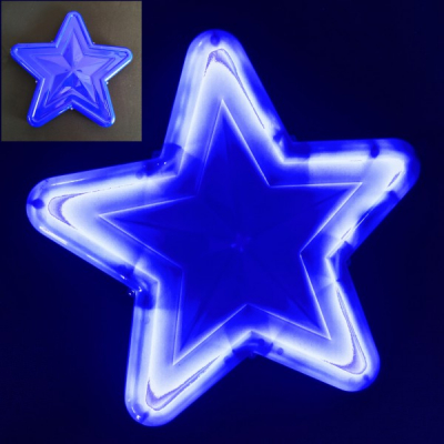 Stea Luminoasa de Craciun 30cm LEDuri Albastre 220V LC