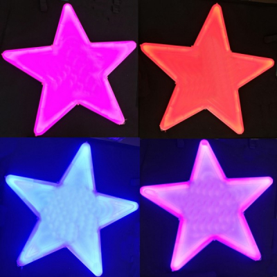 Stea Luminoasa Craciun 30cm LEDuri Multicolore 220V Joc Lumini LC