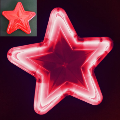 Stea Luminoasa de Craciun 30cm LEDuri Rosii 220V LC