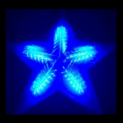 Stea Luminoasa de Craciun 40cm LEDuri Albastre 220V TO