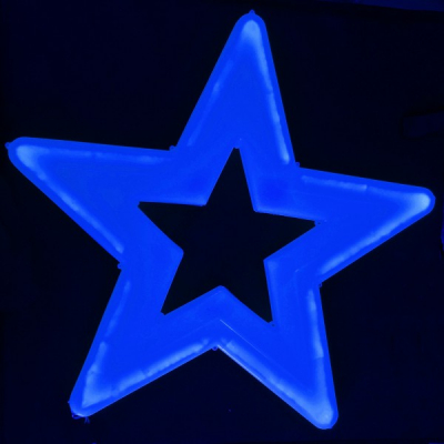 Stea Luminoasa de Craciun 57cm LEDuri Albastre 220V LC