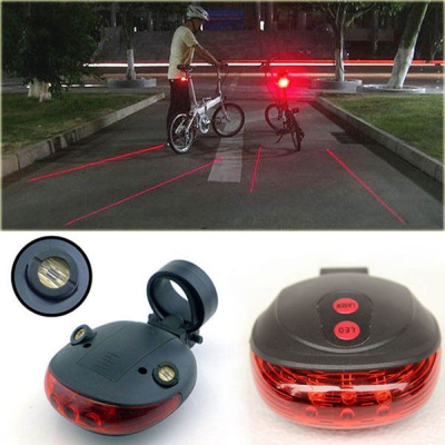 Stop LED Biciclete cu Proiectie Laser Culoar Siguranta Laser Tail Light