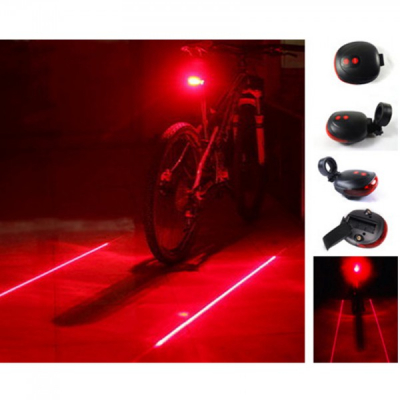 Stop LED Biciclete cu Proiectie Laser Culoar Siguranta Laser Tail Light