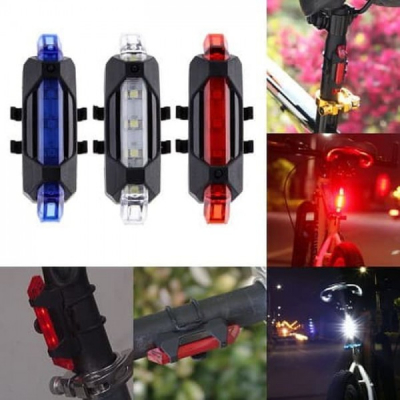 Stop Semnalizare Bicicleta cu 5 LED-uri si incarcare USB 996 BS216