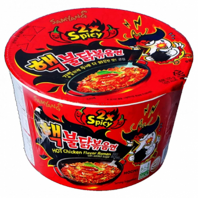 Supa Instant cu taitei Pui Picant Double Spicy Ramyun Big Bowl 105g MLL