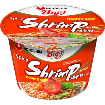 Supa Instant Noodles aroma Creveti Big Bowl Nongsing 115g MLL