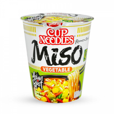 Supa instant noodles Nissin Vegie Miso supa in stil japonez 67g MGR28025