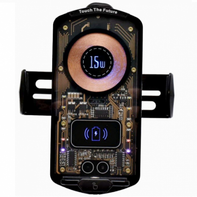 Suport Auto A6 Incarcare Wireless 15W Touch Control 1E053 XXM