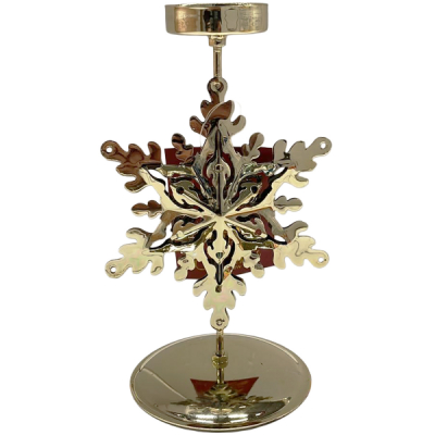 Suport Lumanare Fulg de nea 17x10.4x8cm CNN51781