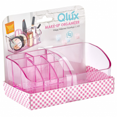 Organizator produse cosmetice plastic 17.5x9x14.5cm Qlux DIV.Culori L00625 JGR