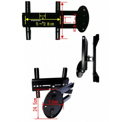 Suport TV Universal 81cm cu Brat Dublu Flexibil HDL117