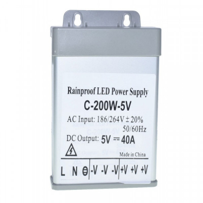 Sursa Alimentare Aluminiu de Exterior 5V 200W 40A 7E045 XXM