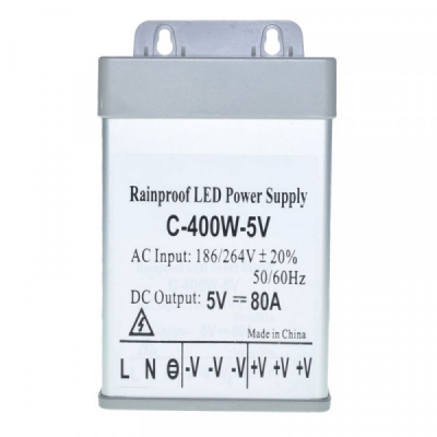 Sursa Alimentare Aluminiu de Exterior 5V 400W 80A 7E047 XXM