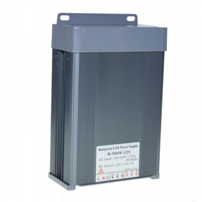 Sursa Alimentare Aluminiu de Exterior 12V 500W 41.7A 7E031 XXM