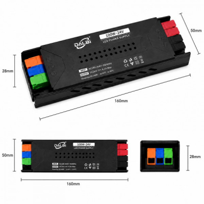 Sursa Alimentare LED 24V 100W 4.2A Slim Conectare Rapida Push-In DALBI 7E103 XXM