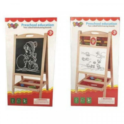 Tabla Magnetica Dubla 3in1 Preschool Education cu Accesorii 70x37cm