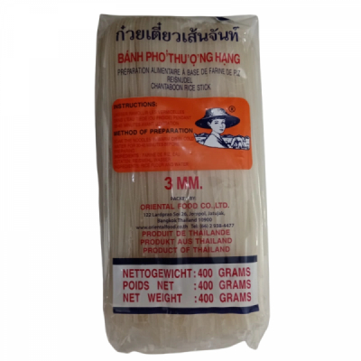 Taitei Asiatici din orez 3mm 400g Farmer Brand MLL