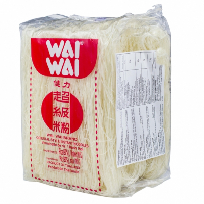 Taitei Fini Instant din Orez Wai Wai Vermicelli Tailanda 400g MLL