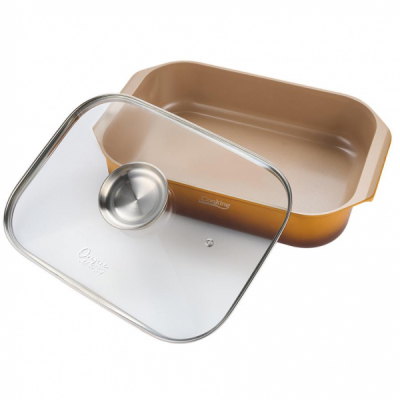 Tava cuptor aluminiu turnat capac 39x26x8.5cm 6L Heinner HR-BJK-TV85 DNC60570