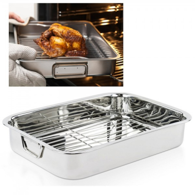 Tava pentru cuptor cu grill detasabil din inox 25cm IGT25 JU