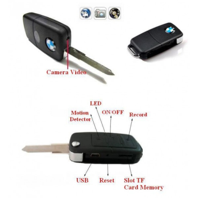 Telecomanda Cheie Auto BMW cu Camera Video Tip Spion
