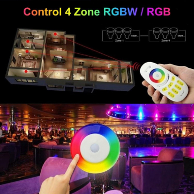 Telecomanda Controller 4 Zone Led RGBW RGB 2.4GHz 18A207 XXM