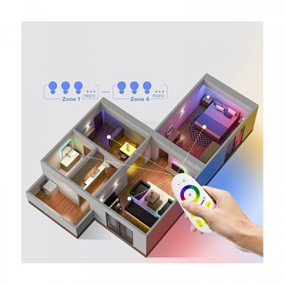 Telecomanda Controller 4 Zone Led RGBW RGB 2.4GHz 18A207 XXM
