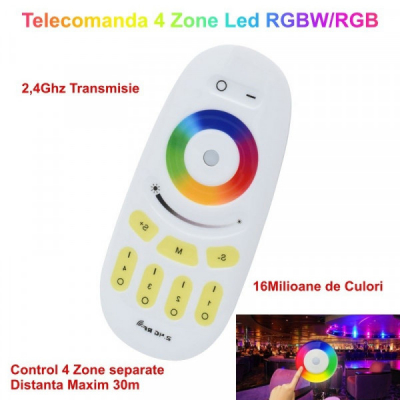 Telecomanda Controller 4 Zone Led RGBW RGB 2.4GHz 18A207 XXM