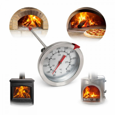 Termometru Metalic Analog HoReCa Cuptor Tija 12cm 300 Grade C 13C027 XXM