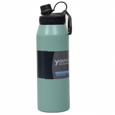 Termos YOUTH SPORTS interior Inox 1L model sticla verde Zilan ZTS8446